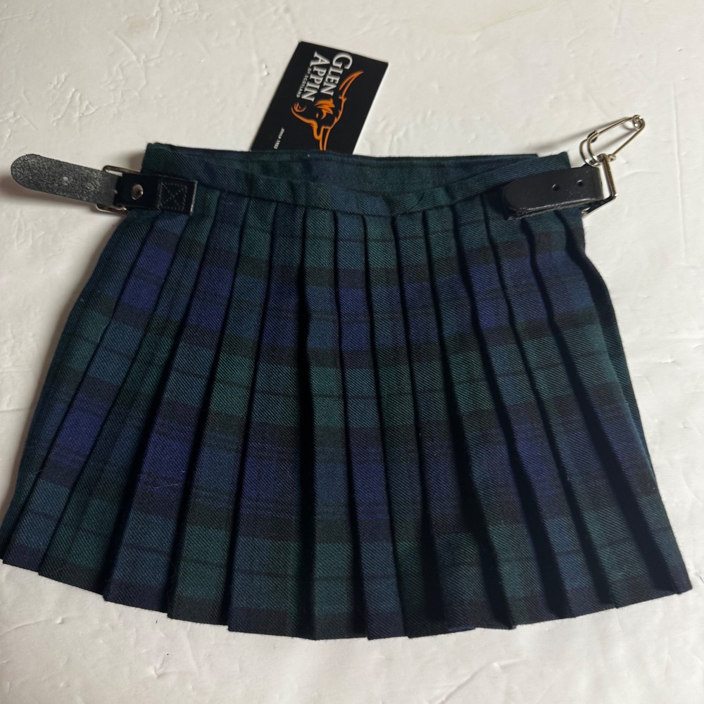 Glen Appin Boys Kilt Black Watch Tartan Plaid‎ Made in Scotland Size 12M